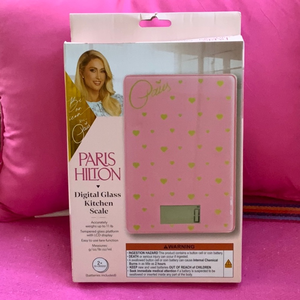 💖💗Paris Hilton Digital Glass Kitchen Scale